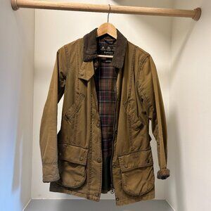 Barbour Olive Brown Hunting Jacket // Womens 6